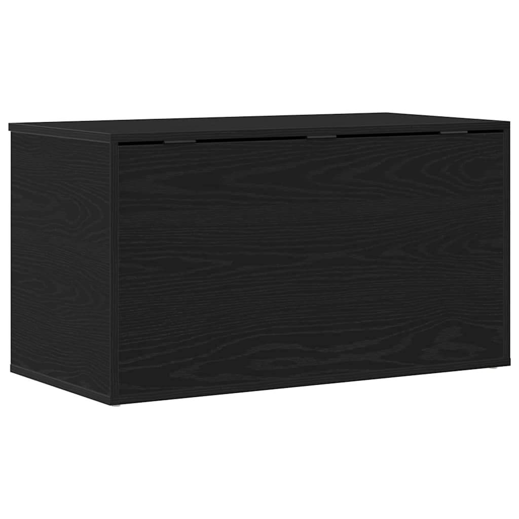 vidaXL Storage Box Black Oak 84 x 42 x 46 cm Engineered Wood 6
