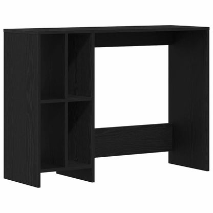 vidaXL Desk Black Oak Engineered Wood 102.5 x 35 x 75 cm 2