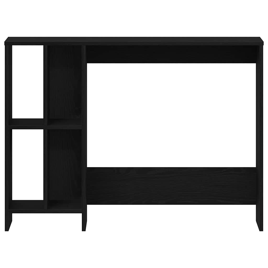 vidaXL Desk Black Oak Engineered Wood 102.5 x 35 x 75 cm 6