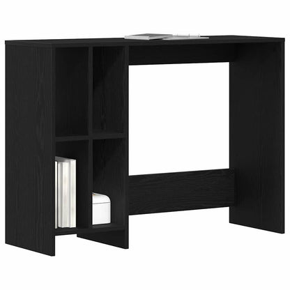 vidaXL Desk Black Oak Engineered Wood 102.5 x 35 x 75 cm 3