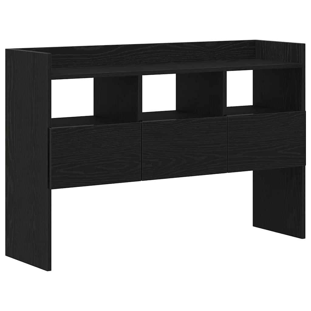 vidaXL Sideboard Black Oak 105 x 30 x 70 cm Engineered Wood 2