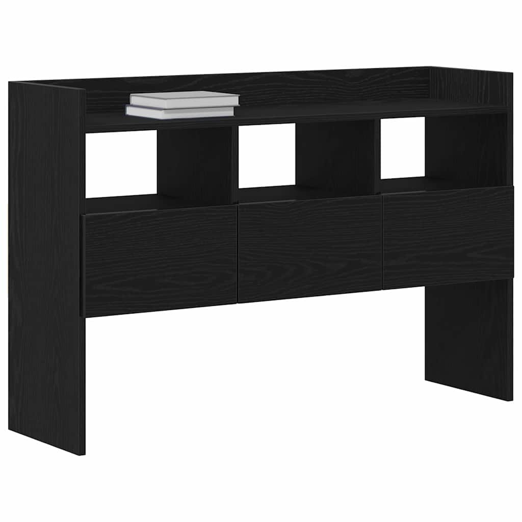 vidaXL Sideboard Black Oak 105 x 30 x 70 cm Engineered Wood 3
