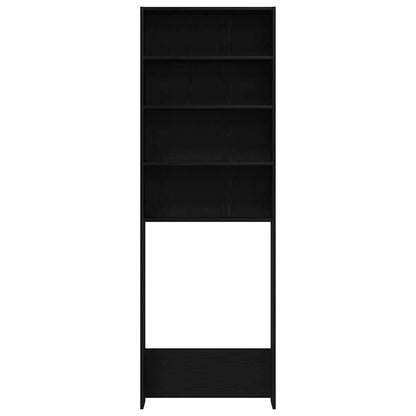 vidaXL Washing Machine Cabinet Black Oak 64 x 24 x 190 cm 6