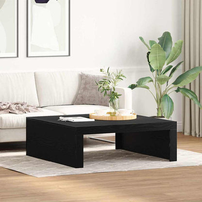 vidaXL Coffee Table Black Oak 100 x 100 x 35 cm Engineered Wood 1