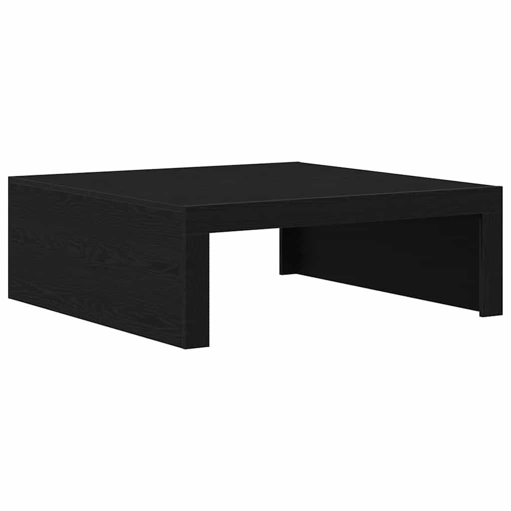 vidaXL Coffee Table Black Oak 100 x 100 x 35 cm Engineered Wood 5