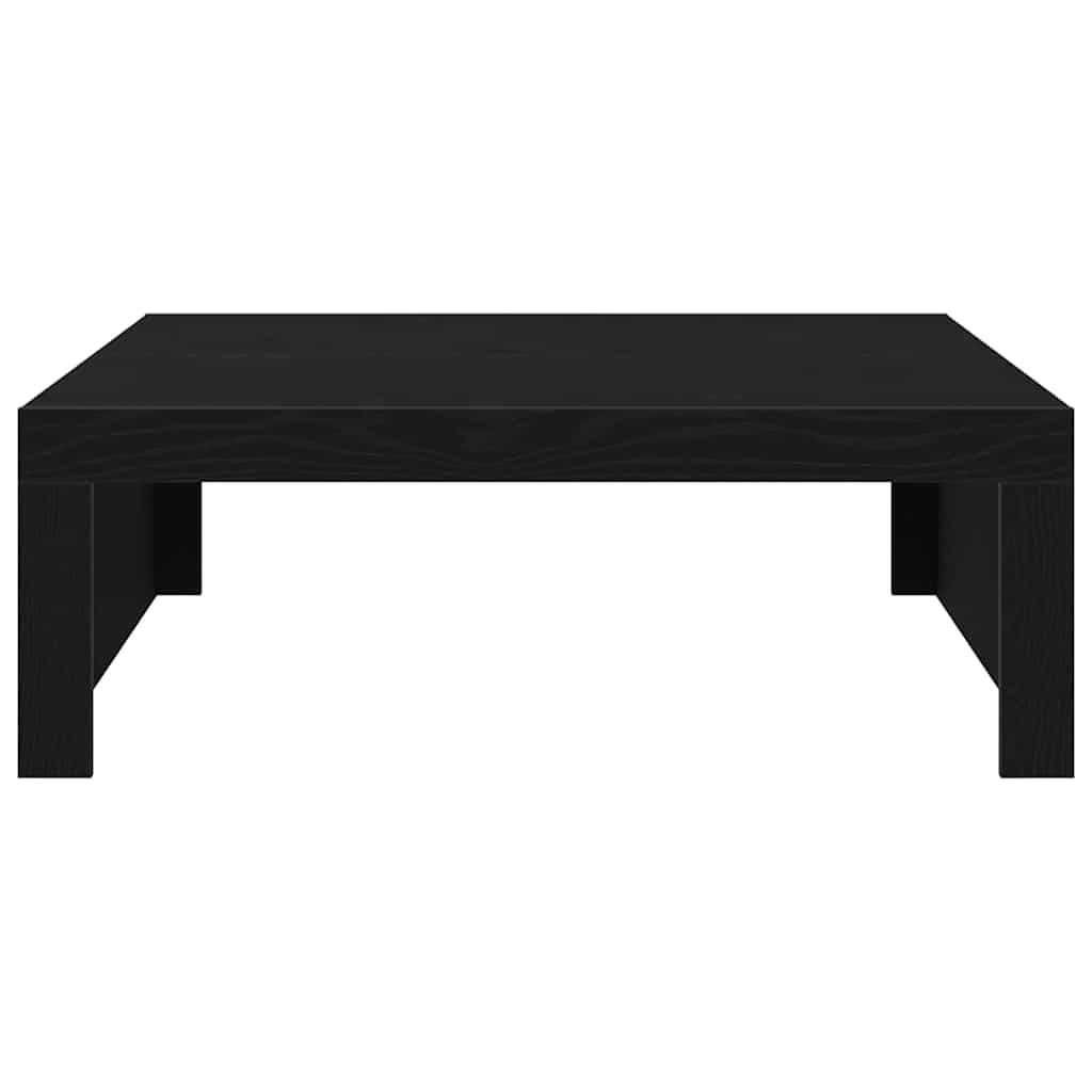 vidaXL Coffee Table Black Oak 100 x 100 x 35 cm Engineered Wood 6