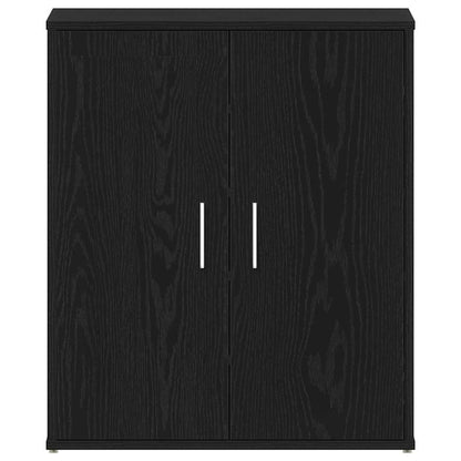 vidaXL Shoe Cabinet 60 x 35 x 70 cm Engineered Wood Black Oak 6