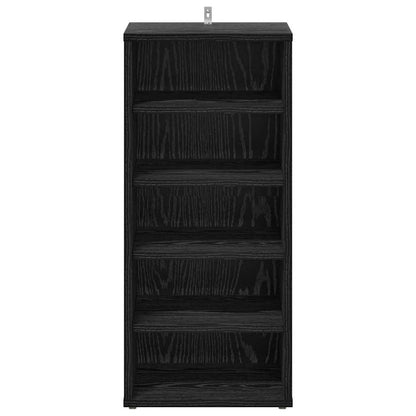 vidaXL Shoe Cabinet 2 pcs 32 x 35 x 70 cm Engineered Wood Black Oak 6
