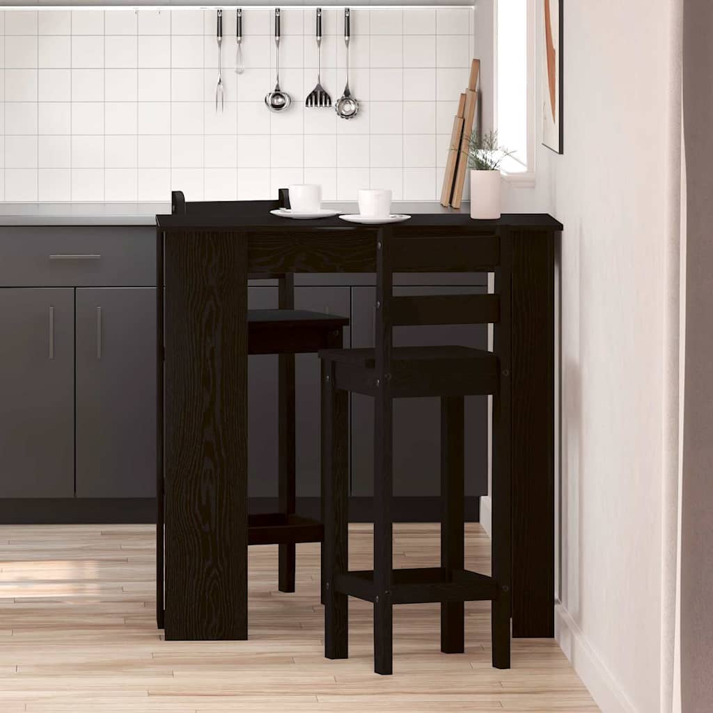 vidaXL Bar Table with Shelf 102x50x103.5 cm Engineered Wood