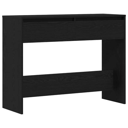 vidaXL Console Table Black Oak 100 x 35 x 76.5 cm Engineered Wood 2