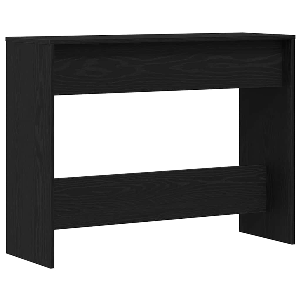 vidaXL Console Table Black Oak 100 x 35 x 76.5 cm Engineered Wood 6