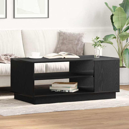 vidaXL Coffee Table Black Oak 102 x 55 x 43 cm Engineered Wood 4