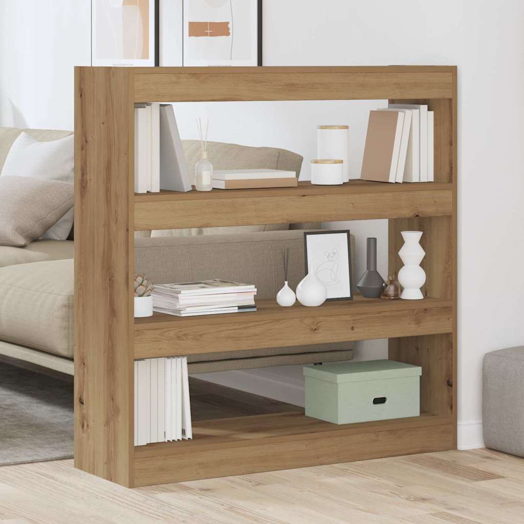vidaXL Book Cabinet 3-Tier 100 x 30 x 103 cm Engineered Wood 4