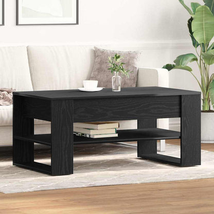 vidaXL Coffee Table Black Oak 102 x 55 x 45 cm Engineered Wood 1