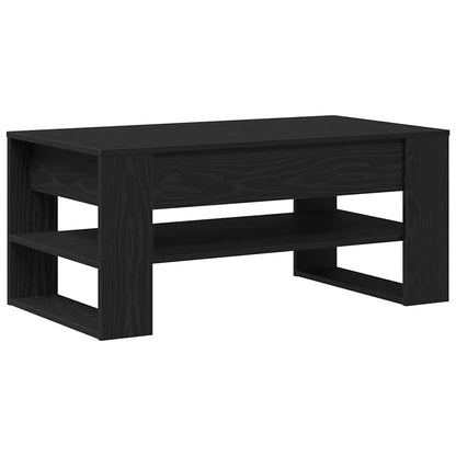 vidaXL Coffee Table Black Oak 102 x 55 x 45 cm Engineered Wood 2