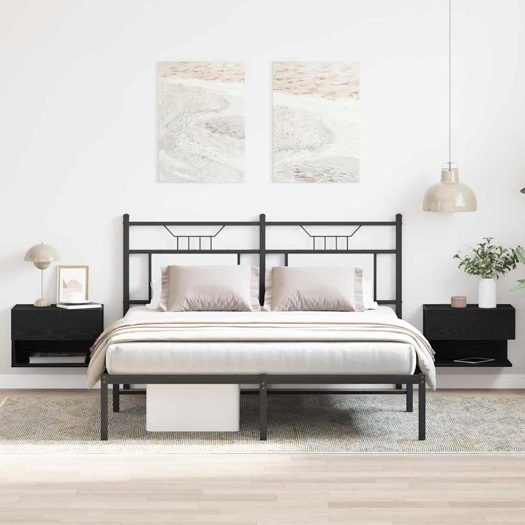 vidaXL Wall-mounted Bedside Cabinets 2 pcs