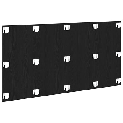 vidaXL Bed Headboard Black Oak Engineered Wood 4