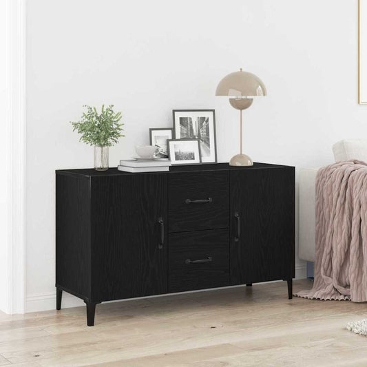 vidaXL Sideboard Black Oak 100 x 36 x 60 cm Engineered Wood 1