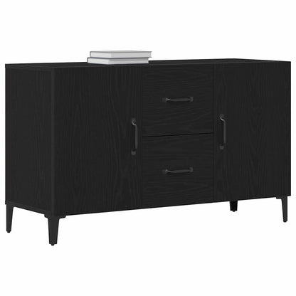 vidaXL Sideboard Black Oak 100 x 36 x 60 cm Engineered Wood 3