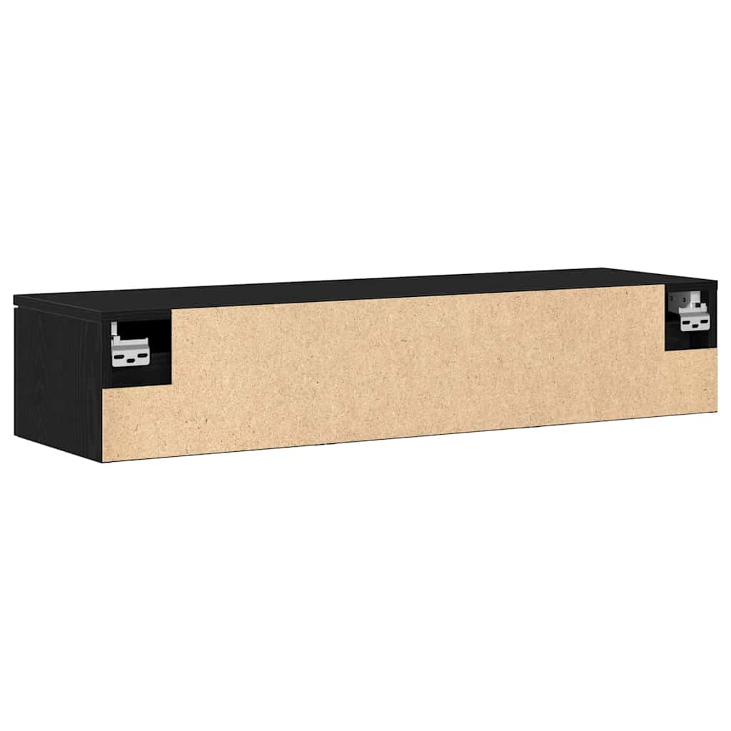 vidaXL Wall Cabinet Black Oak 102 x 30 x 20 cm Engineered Wood 6