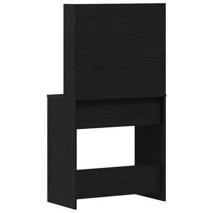 vidaXL Dressing Table Black Oak 74.5 x 40 x 141 cm Engineered Wood 6