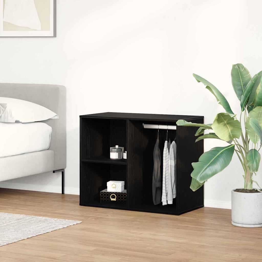 vidaXL Cosmetic Cabinet Black Oak 80 x 40 x 65 cm Engineered Wood 1