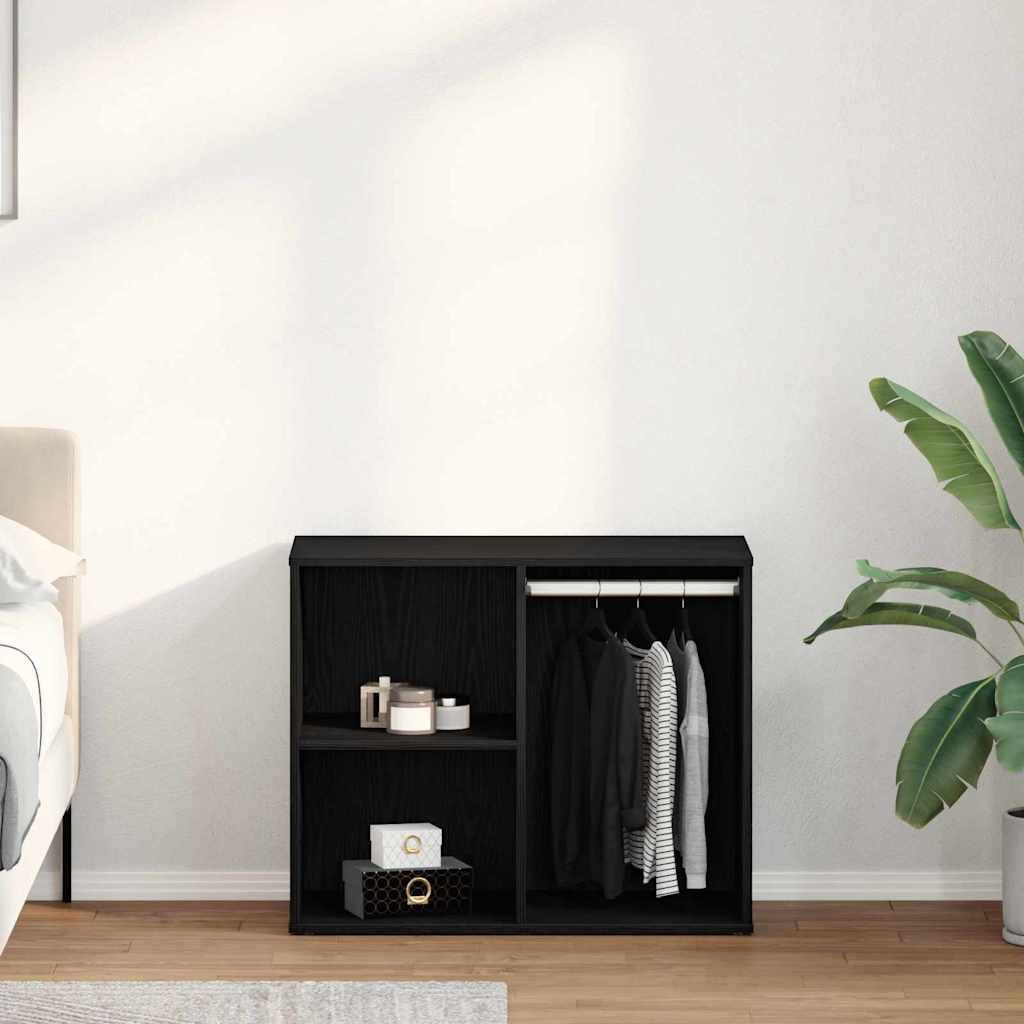 vidaXL Cosmetic Cabinet Black Oak 80 x 40 x 65 cm Engineered Wood 4