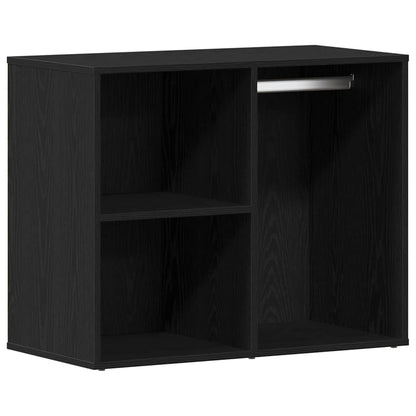 vidaXL Cosmetic Cabinet Black Oak 80 x 40 x 65 cm Engineered Wood 2