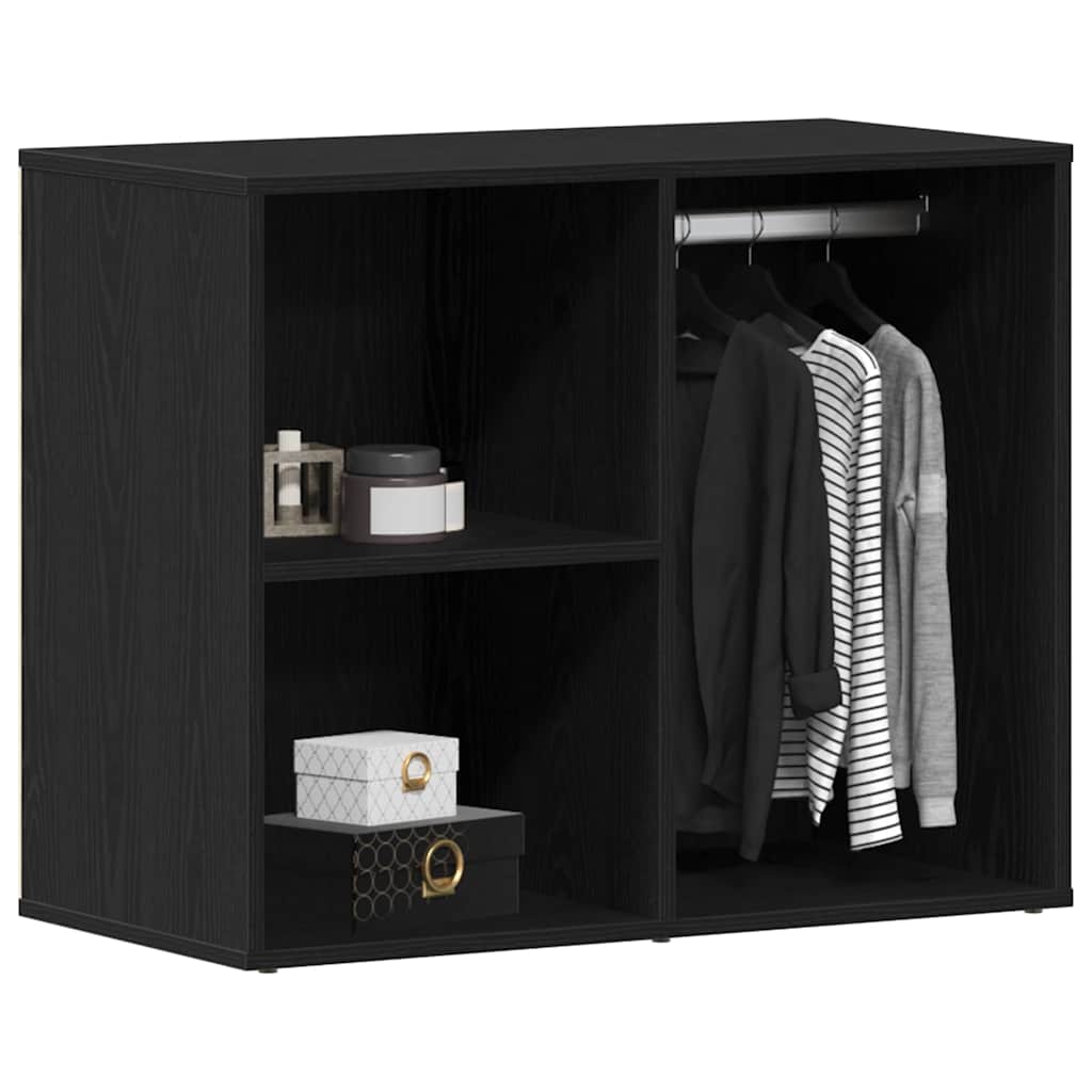 vidaXL Cosmetic Cabinet Black Oak 80 x 40 x 65 cm Engineered Wood 3