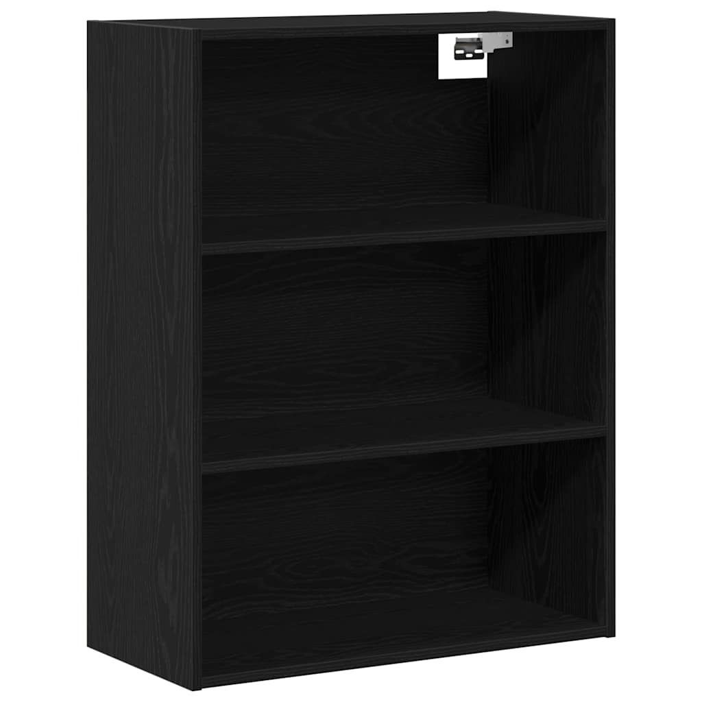 vidaXL Hanging Wall Cabinet Black Oak 69.5 x 32.5 x 90 cm 2