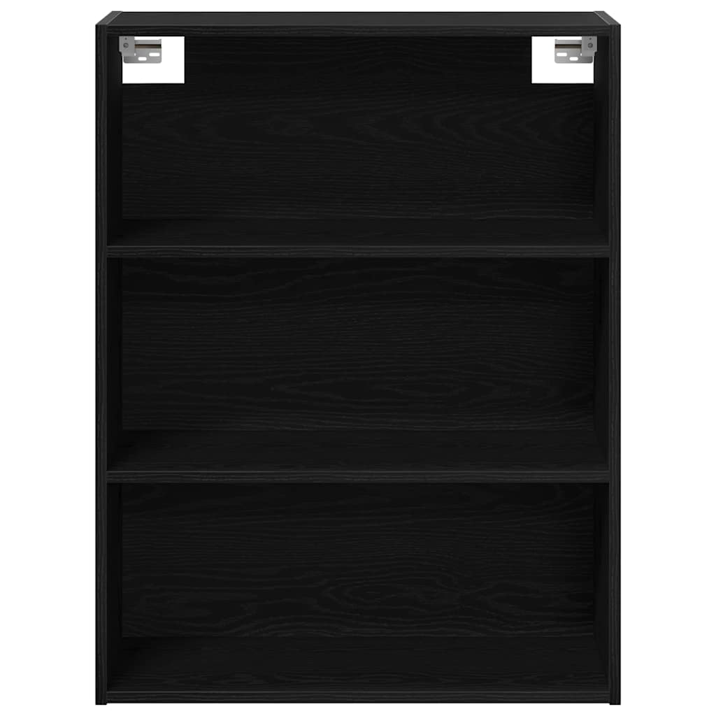 vidaXL Hanging Wall Cabinet Black Oak 69.5 x 32.5 x 90 cm 5