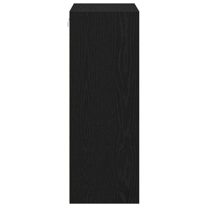 vidaXL Hanging Wall Cabinet Black Oak 69.5 x 32.5 x 90 cm 6