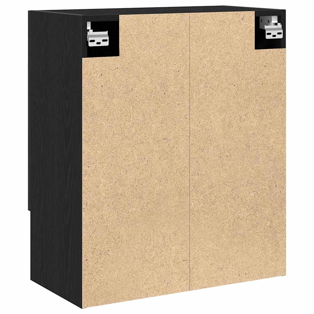 vidaXL Wall Cabinet 60 x 30 x 70 cm Engineered Wood Black Oak 6