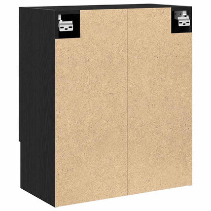 vidaXL Wall Cabinet 60 x 30 x 70 cm Engineered Wood Black Oak 6