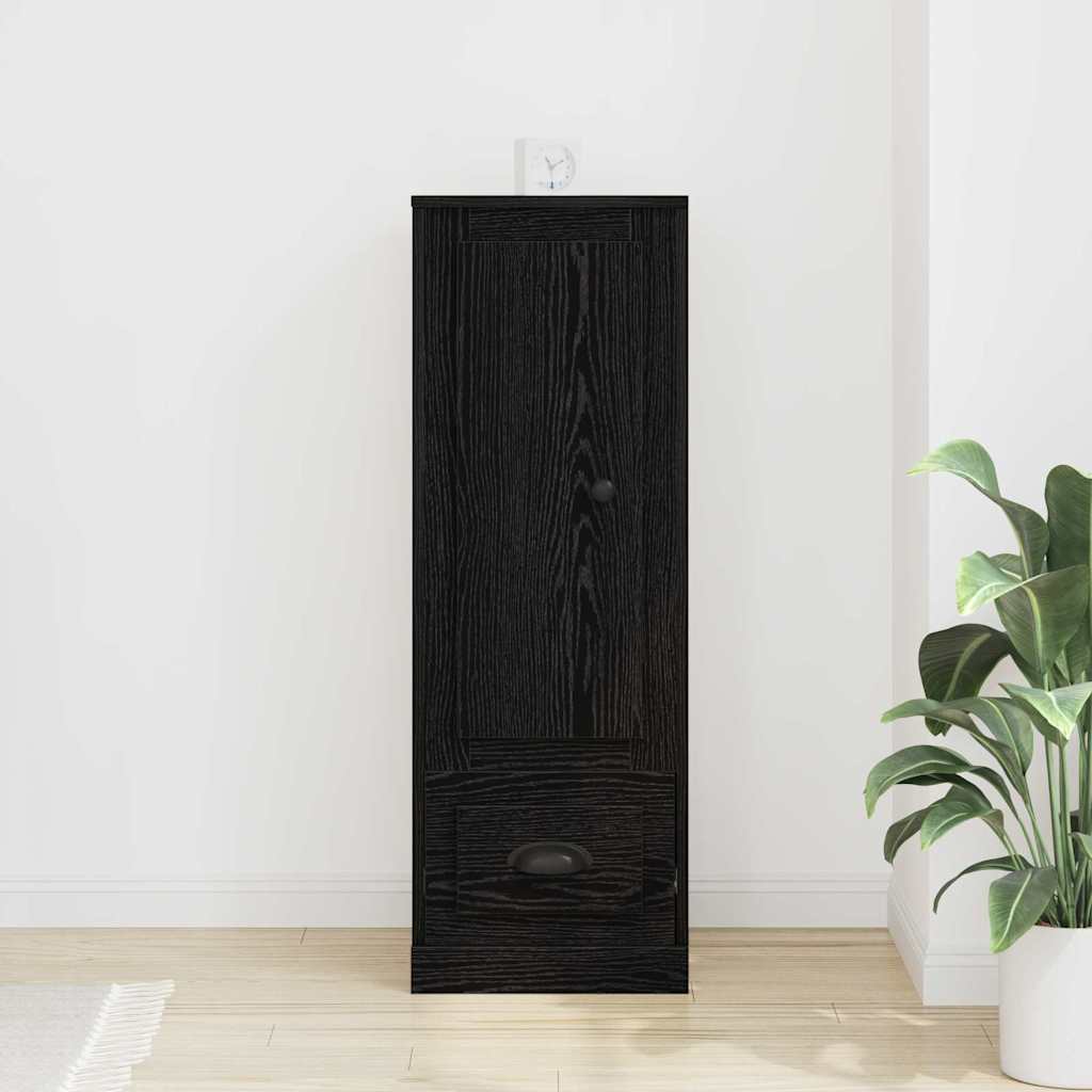 vidaXL Highboard Black Oak 36 x 35.5 x 103.5 cm Engineered Wood 4