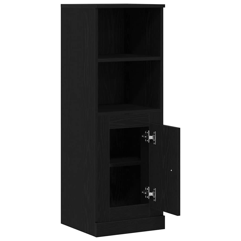 vidaXL Highboard Black Oak 36 x 35.5 x 103.5 cm Engineered Wood 5