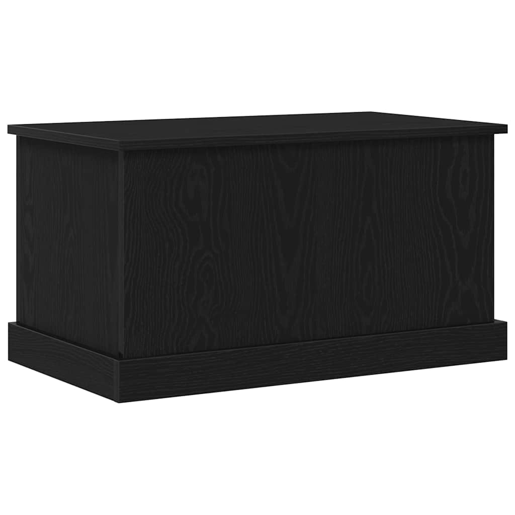vidaXL Storage Box Black oak 70 x 40 x 38 cm Engineered Wood 5