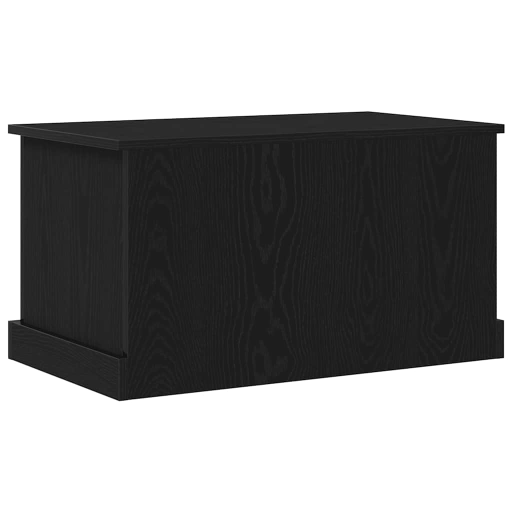 vidaXL Storage Box Black oak 70 x 40 x 38 cm Engineered Wood 6