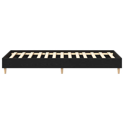 vidaXL Bed Frame Black Oak 193 x 78 x 25 cm Engineered Wood 6