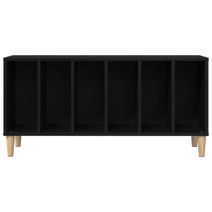 vidaXL Record Cabinet Black Oak 100 x 38 x 48 cm Engineered Wood 6