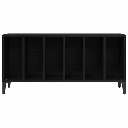vidaXL Record Cabinet Black Oak 100 x 38 x 48 cm Engineered Wood 5
