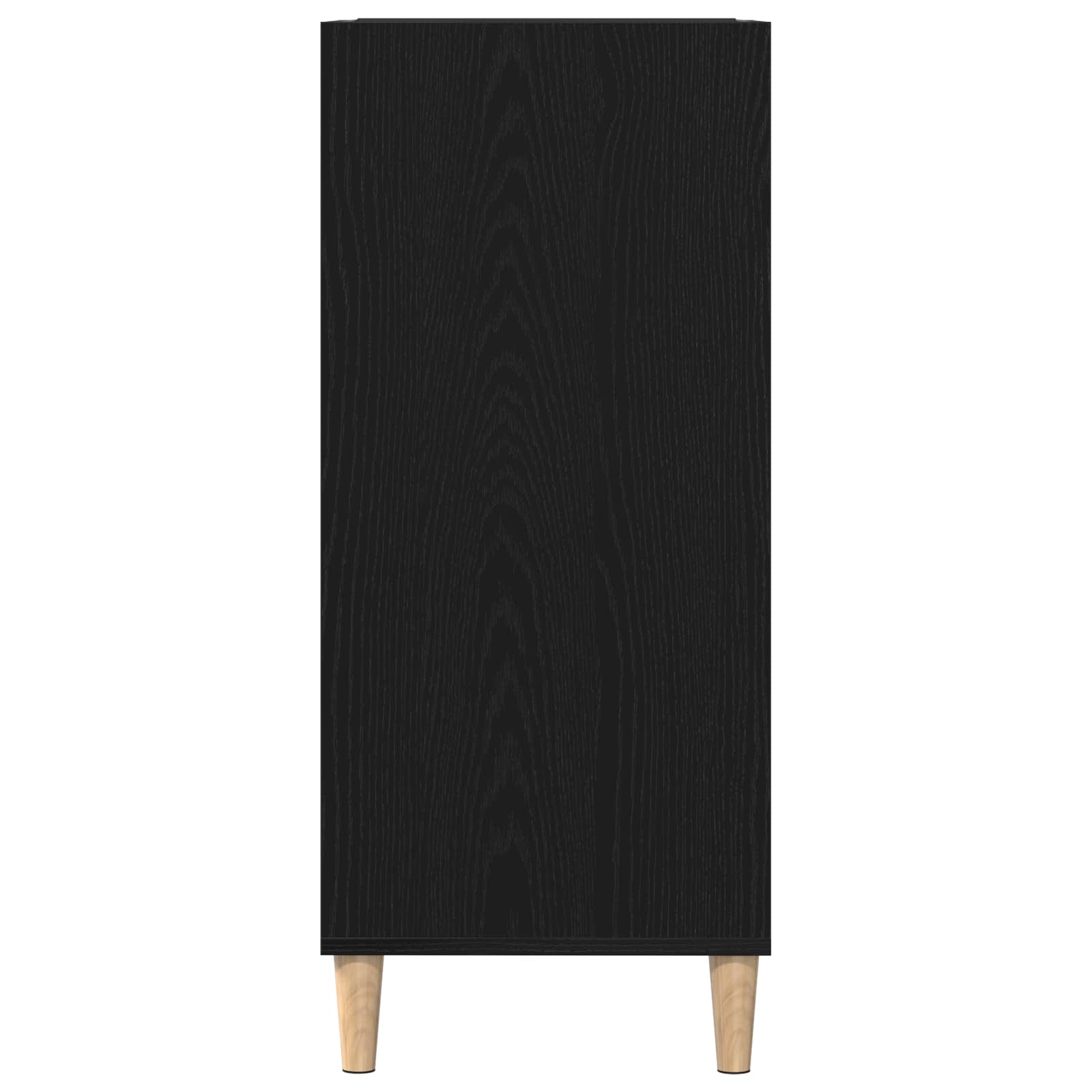 vidaXL Record Cabinet Black Oak 84.5 x 38 x 89 cm Engineered Wood 6