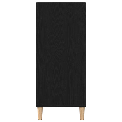 vidaXL Record Cabinet Black Oak 84.5 x 38 x 89 cm Engineered Wood 6