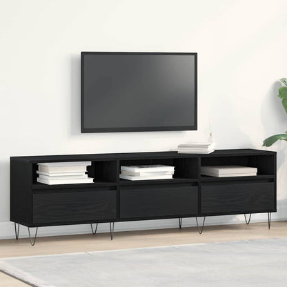 TV Cabinet 150x30x44,5 cm Engineered Wood Black oak