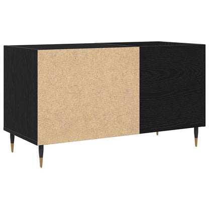 vidaXL Record Cabinet Black Oak 85 x 38 x 48 cm Engineered Wood 5