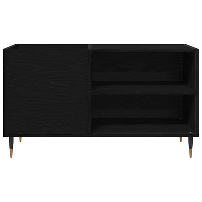 vidaXL Record Cabinet Black Oak 85 x 38 x 48 cm Engineered Wood 6