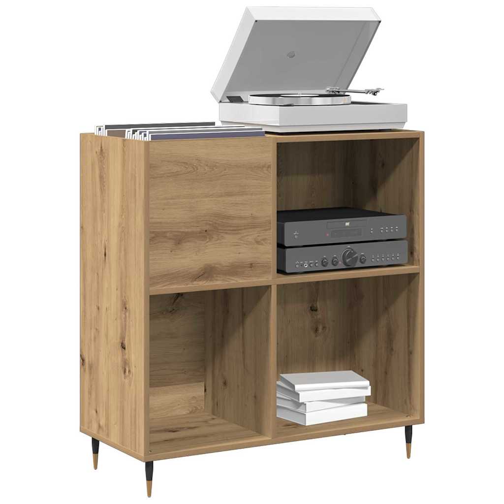 vidaXL Record Cabinet Artisan oak 85 x 38 x 89 cm Engineered Wood 3