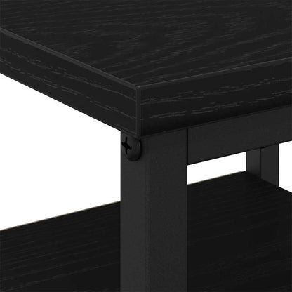 vidaXL Bedside Cabinet 2 pcs Black Oak 34 x 36 x 50 cm Engineered Wood 6