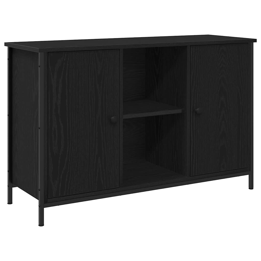 vidaXL TV Cabinet Set 101 x 35 x 65 cm Black Oak Engineered Wood 1