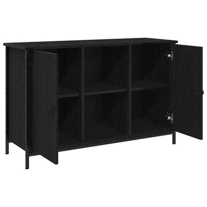vidaXL TV Cabinet Set 101 x 35 x 65 cm Black Oak Engineered Wood 3